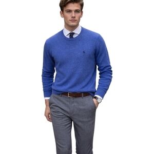 Ralph Lauren Men's Vibrant Blue Crewneck Sweater